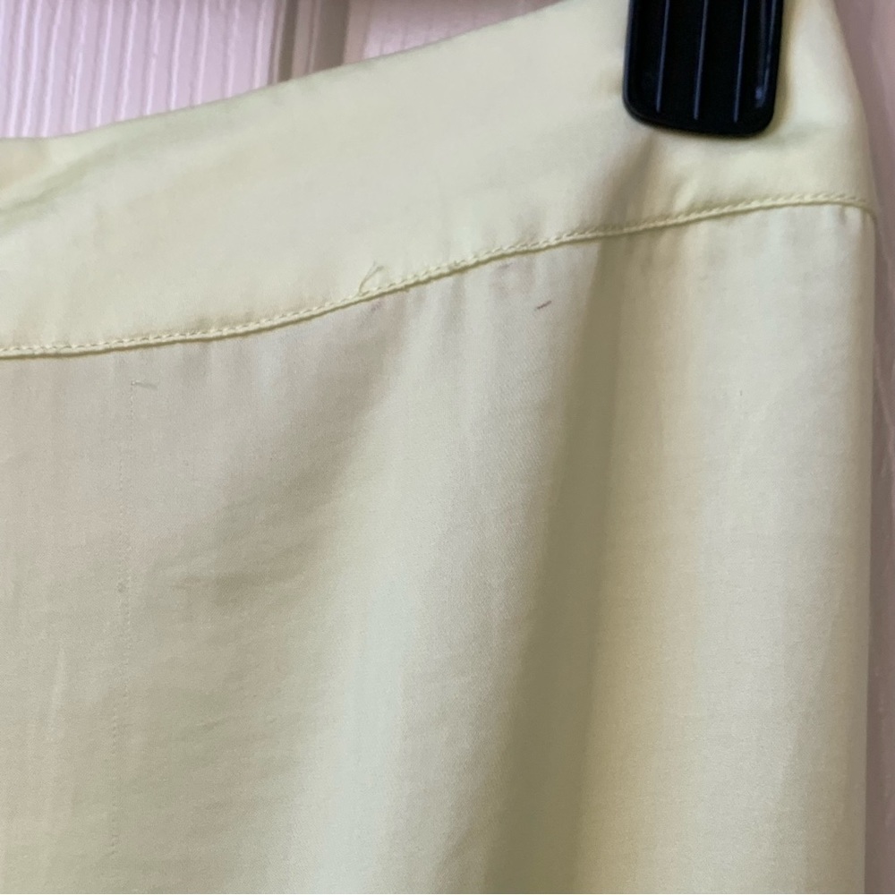 NWT Free People Lola asymmetrical skirt slit in Lemon Electric size 4 - Picture 9 of 13